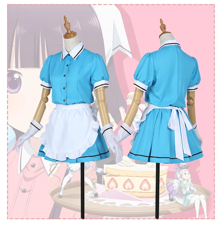 Костюм для косплея аниме смешанный с Hinata Kaho Kanzaki Hideri униформы девушек платье