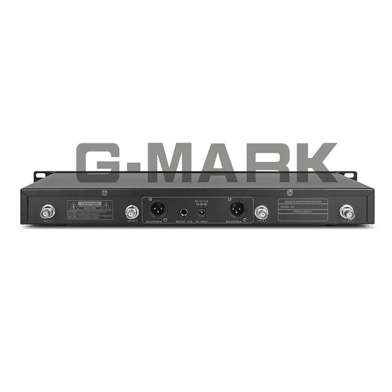 G MARK Профессиональный UHF беспроводной приемник с разнообразием микрофон 2 канала
