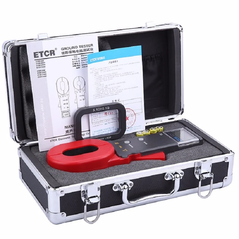 

ETCR2000+ Megohmmeter 0-2000 Ohm Real Digital Earth Tester Ground Resistance Tester Meter