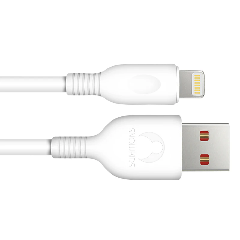 Кабель Snowkids для iPhon X8765 XR XsMax SE быстрая зарядка быстрый заряд качественный ТПЭ до