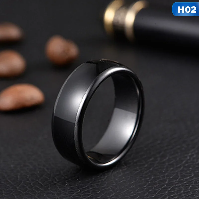Inner diameter 17mm 125 кГц/13,56 МГц RFID черная керамика Смарт палец кольцо носить для мужчин или женщин RFID Копир писатель Дубликатор Программист считыватель 1 шт - Цвет: Inner diameter 17mm