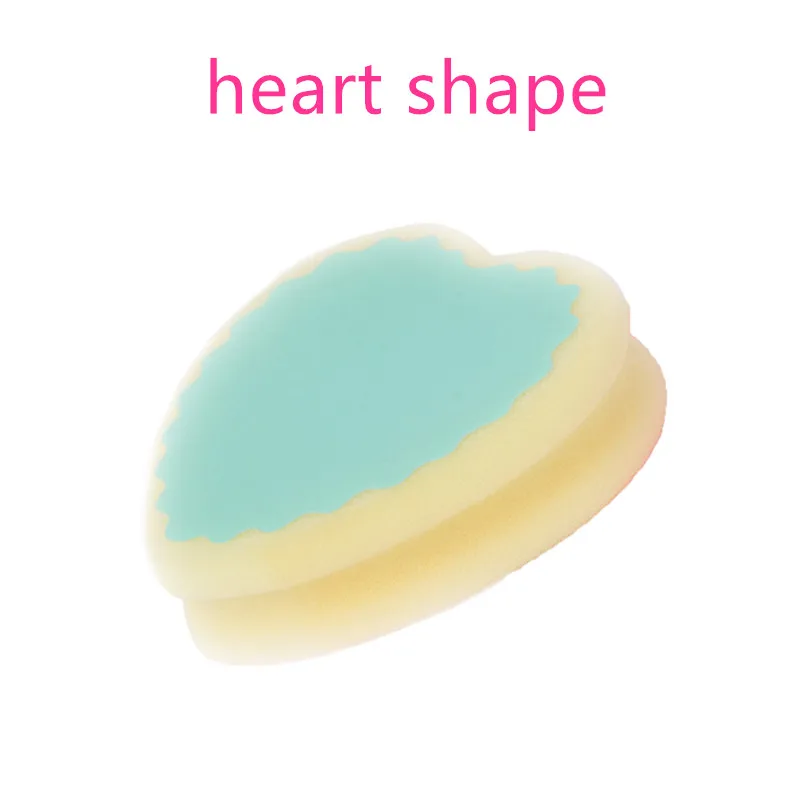 Heart Волшебная безболезненная губка для удаления волос, 3 формы, мягкие милые инструменты для депиляции, губки для ухода за кожей, красивые женские губки - Цвет: Heart