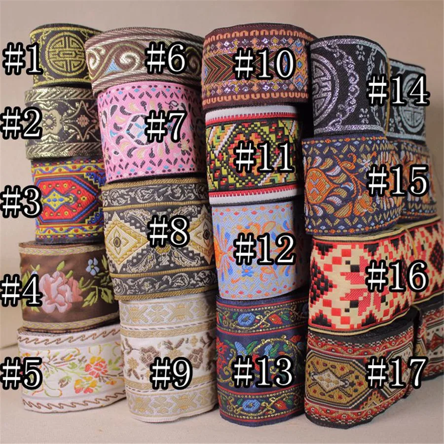 Китайская жаккардовая кружевная лента 10 ярдов|ribbon diy|handmade sewingsewing supplies |