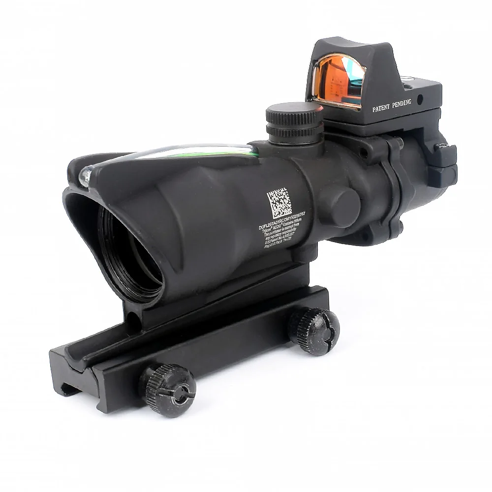 Оптический прицел 4x32 оптический с перекрестной сеткой красной и зеленой