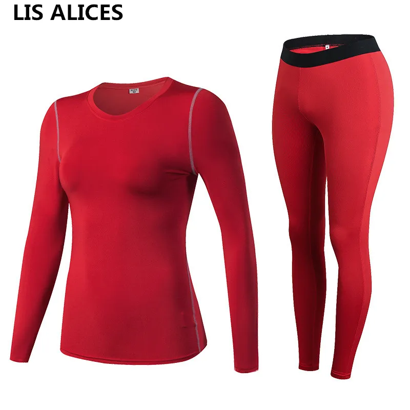 LIS ALICES Brand 2018 New Winter Autumn Thermal Underwear Women Elastic Breathable Female HI-Q Casual Warm Long Johns Set | Женская