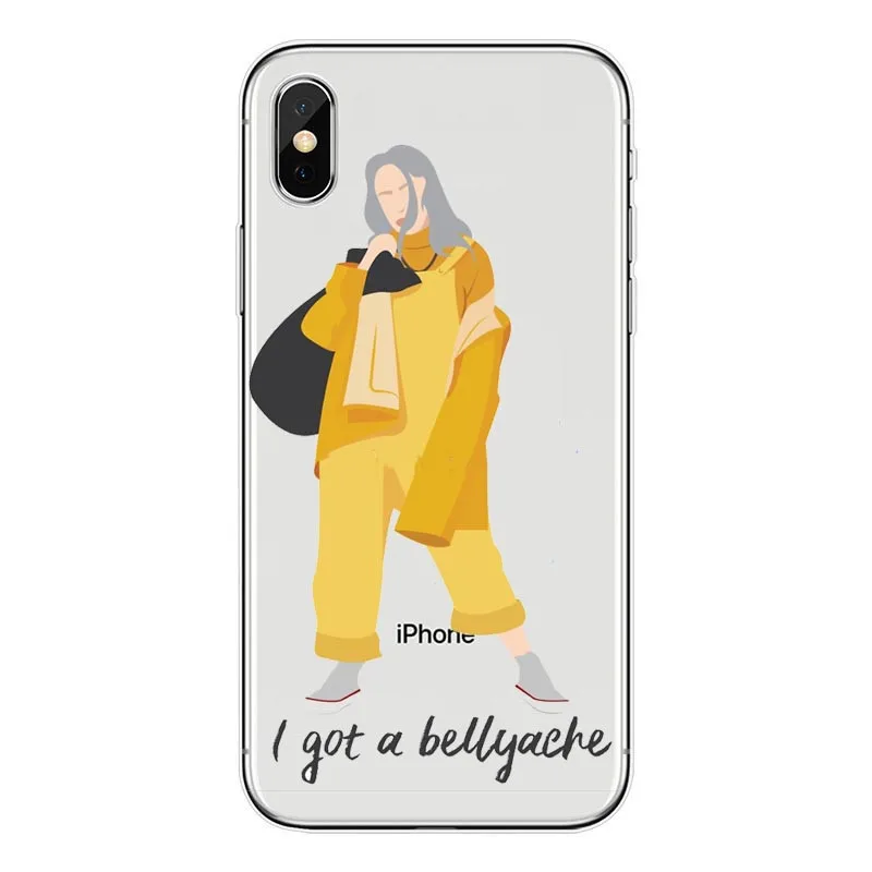 TPU Billie Eilish Халид Радуга blohsh Oceano Olhos ТПУ Macio Caso de Silicone грудь для Тампа корпорация Kenwood пожалуйста, найдите Para o iphone X 5 6 S Plus 7 8 XS MAX - Цвет: TPU