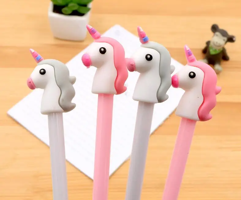 1 шт. милый Единорог гелевая ручка в стиле мультфильма Kawaii креативные