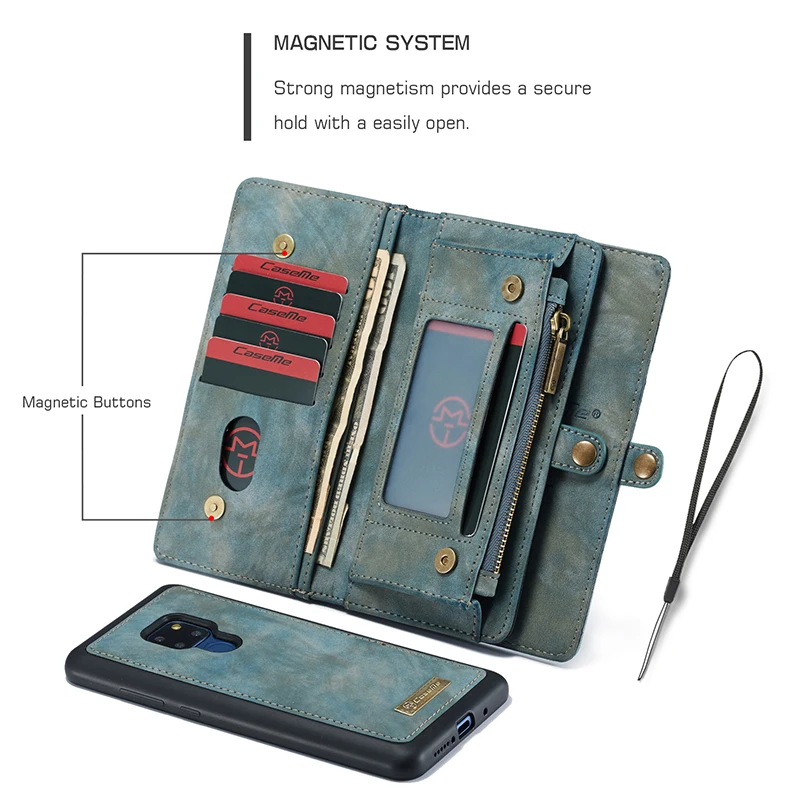 Для Coque huawei mate 20 P30 Pro Роскошный кошелек на молнии Магнитный чехол из натуральной кожи чехол для huawei mate 20 P20 Pro Lite