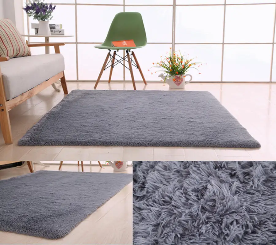 Soft Shaggy Carpets For Living Room carpet Home Warm Plush Floor Rugs fluffy Mats Kids Faux Fur large Area Decorate Rug | Дом и сад
