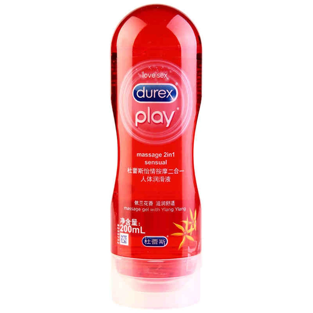 Durex 200 мл Массажная смазка на водной основе для секса алоэ вера иланг интимные