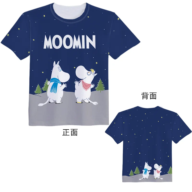 Moomin/Милая футболка Amy Slich Little My, футболка с короткими рукавами в стиле Харадзюку, уличная одежда в стиле аниме, Толстовка на заказ, футболка из модальной ткани