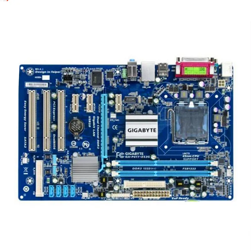 Материнская плата для Gigabyte оригинальная б/у настольного ПК LGA 775 DDR3 ATX с сокетом G41