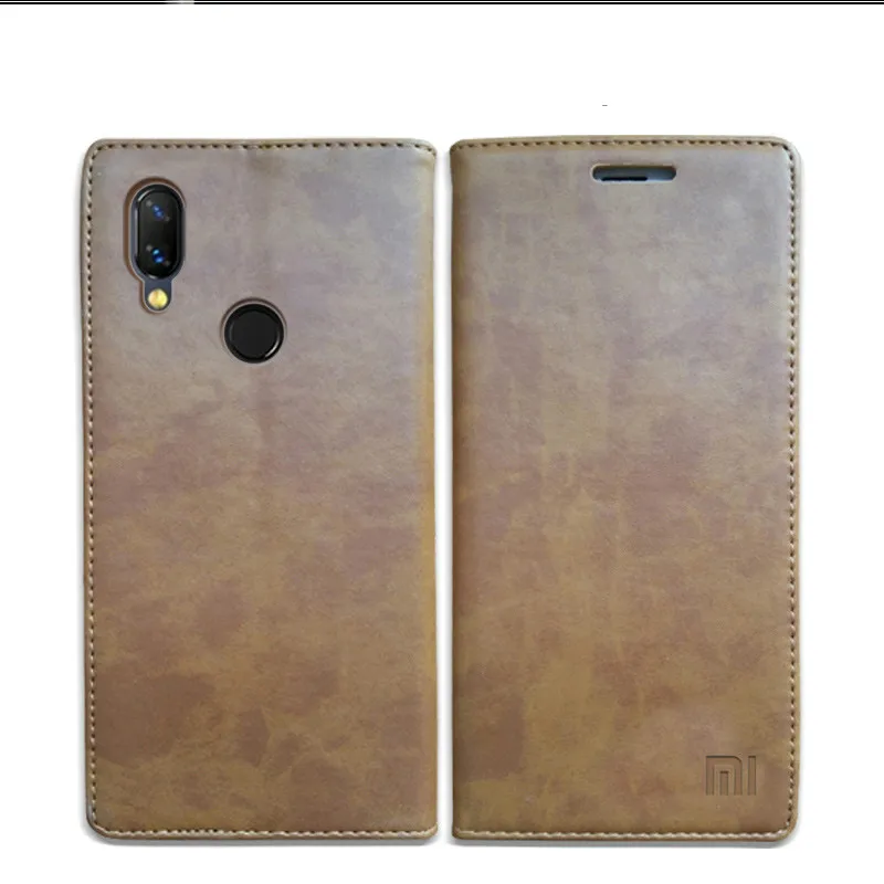 Чехол для Xiaomi Redmi Note 7, роскошный чехол-книжка из натуральной кожи для Xiaomi Redmi Note 7 Pro, Магнитный чехол-кошелек для Redmi Note 7