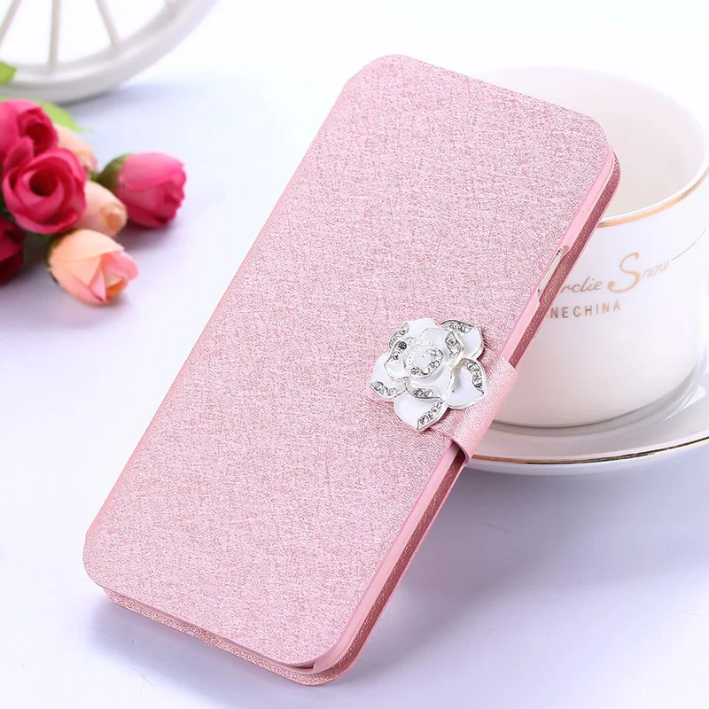 rose gold Camellia Pu кожаный для Xiaomi Redmi 4 4A 4 A X 4X Xiomi раскладушка Высококачественный кожаный бумажник Защитный чехол силиконовый чехол для телефона - Цвет: rose gold Camellia