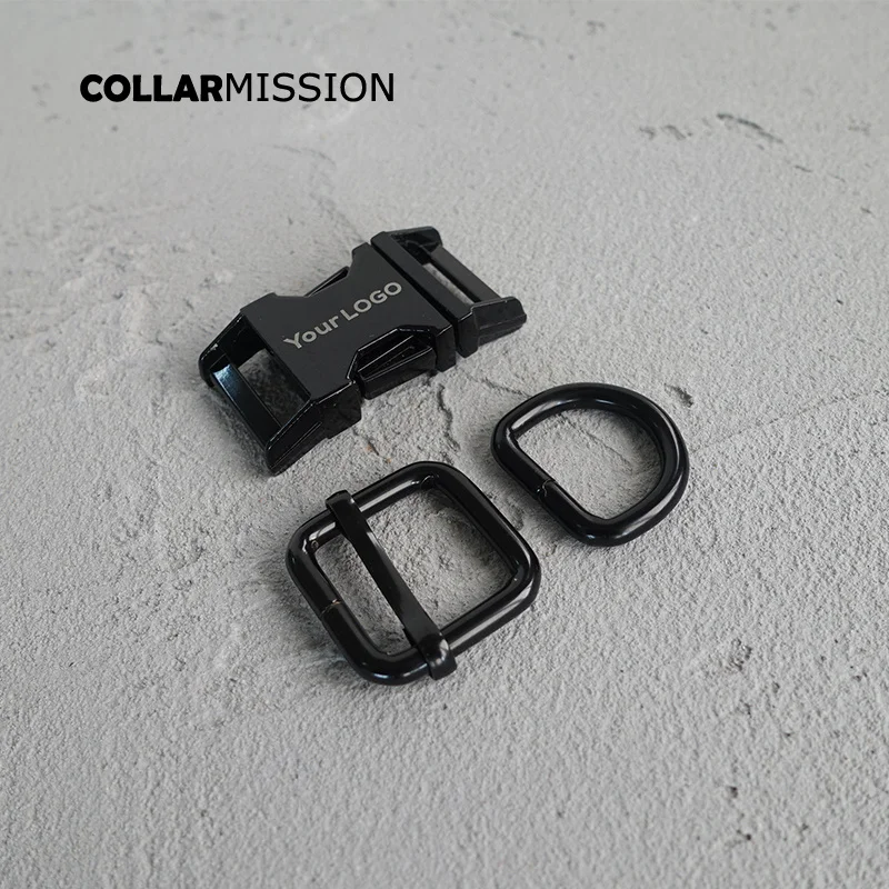 

20sets/lot (metal buckle+adjust buckle+D ring/set) provide laser engraving service customize LOGO 20mm high quality 4 colors