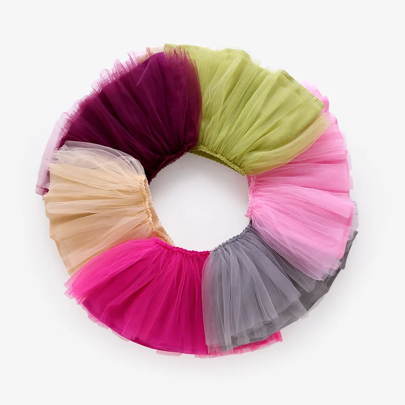 Юбка для маленьких девочек летняя Универсальная юбка Pettiskirt из газовой ткани