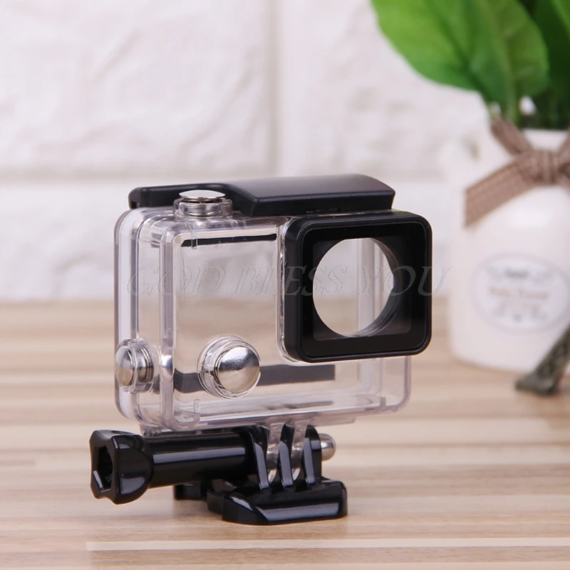 Go pro аксессуары Gopro водонепроницаемый корпус Чехол крепление Hero 3 plus для Hero3 + 4