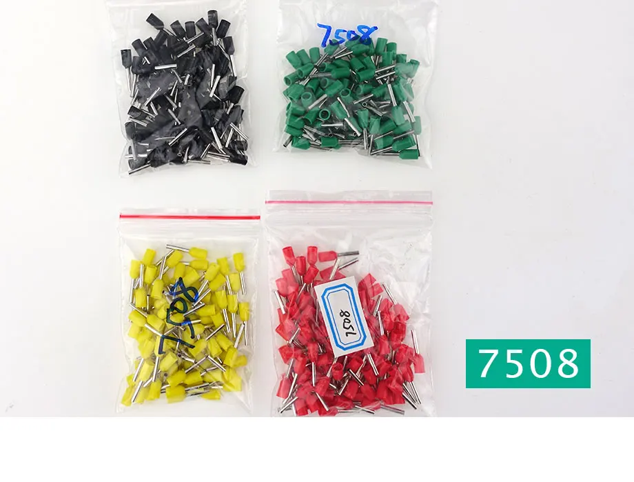 100 шт. E2508-E6012 16AWG провода обжимной контакт изолированный наконечник кабельный наконечник красочные E0508 1008 1508 7508 4012
