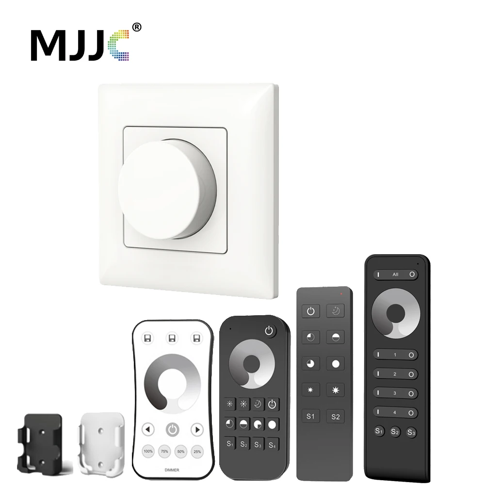 

Triac LED Dimmer 220V 230V 110V AC Wireless RF Dimmable Knob Light Switch EU With 2.4G Remote Controller for LED Bulb Lamps KS
