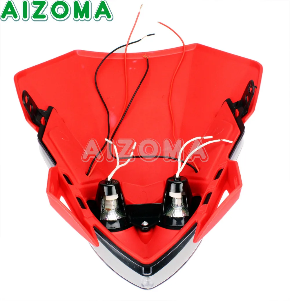 Фонарь для мотоцикла эндуро супермото H4 Головной фонарь маска Suzuki Honda Yamaha Kawasaki BMW |