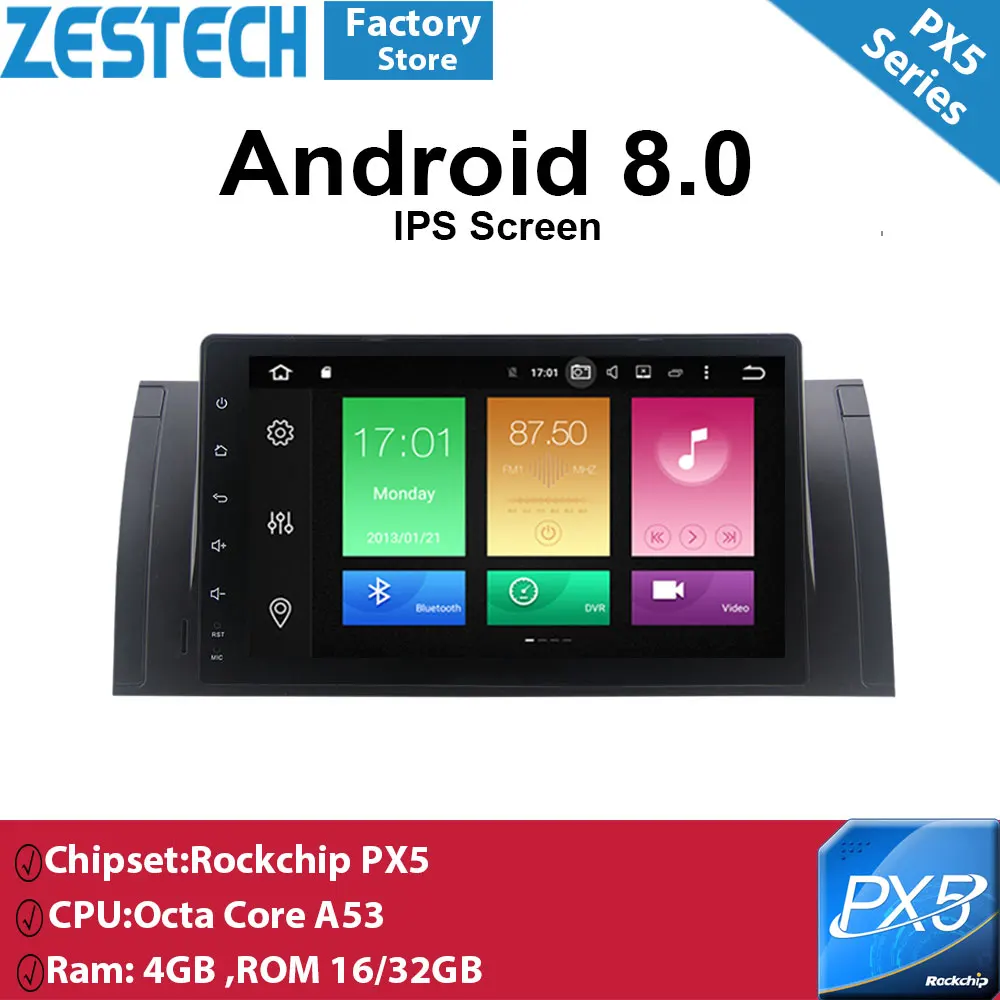 Android 8 0 1 din автомобильный мультимедийный плеер универсальный dvd-плеер для BMW E39