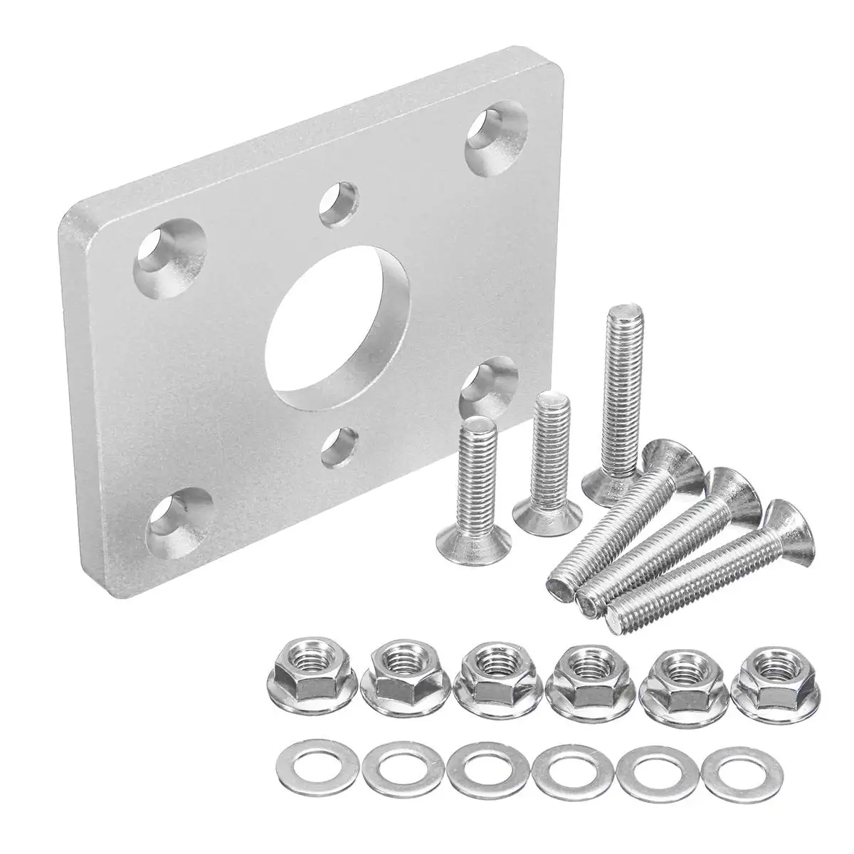 Серебристый Автомобильный тормозной усилитель Delete Adapter Plate UYniversal для Honda для Civic Eg Ek Integra 6061-T6 алюминий - Цвет: Серебристый