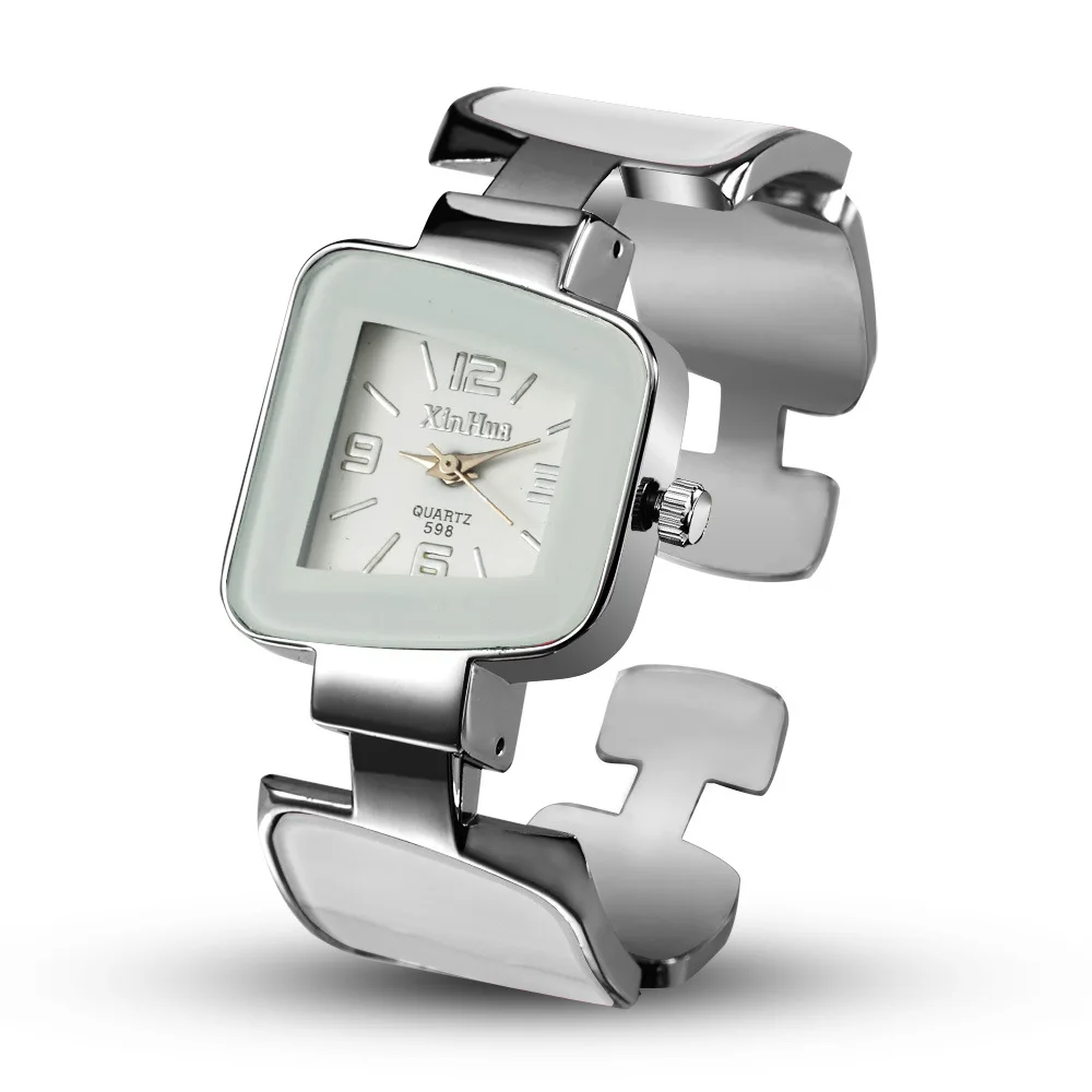 

Relogios Feminino Xinhua Rhombus Women Watches Stainless Steel Bracelet Bangle Unique Designer Watch Female Clock Reloj Mujer