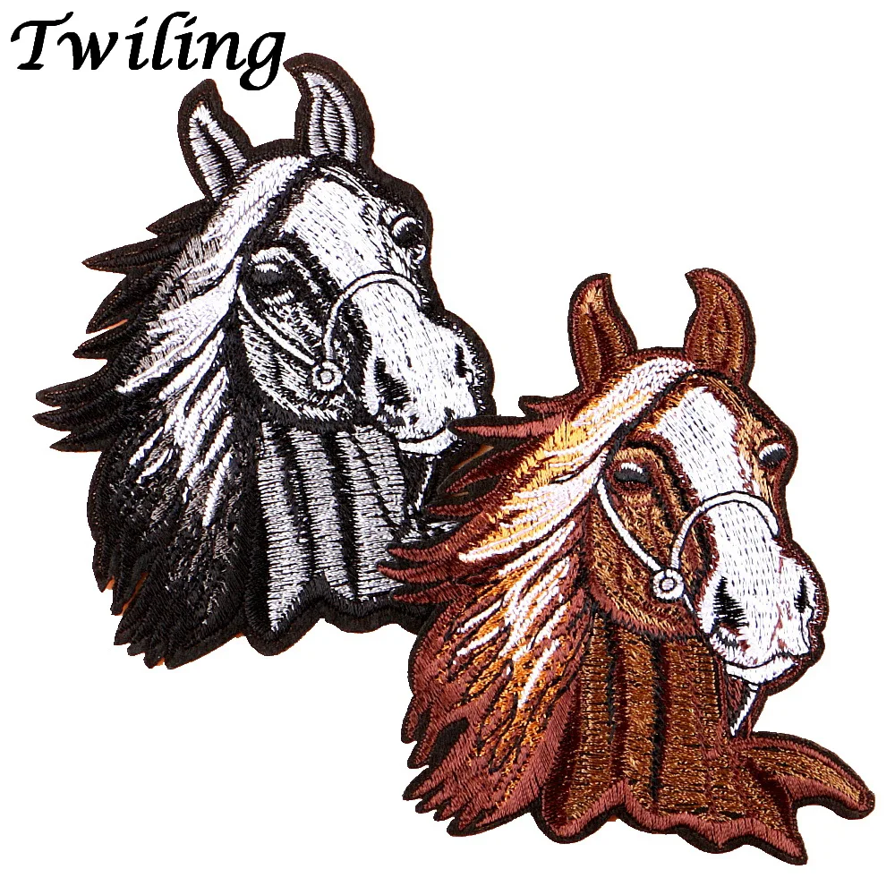 

1 Pc Badge Horse Patches Iron-on Sew-on Embroidery Patch Motif Applique Garment Children Women DIY Clothes Sticker Wedding Party