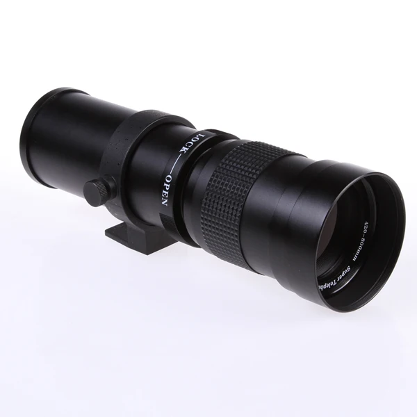 Телеобъектив с зумом 420 800 мм F/8 3 16 + T2 к адаптеру для Canon 5D II & III 7D 760D 750D|lens for canon|lens