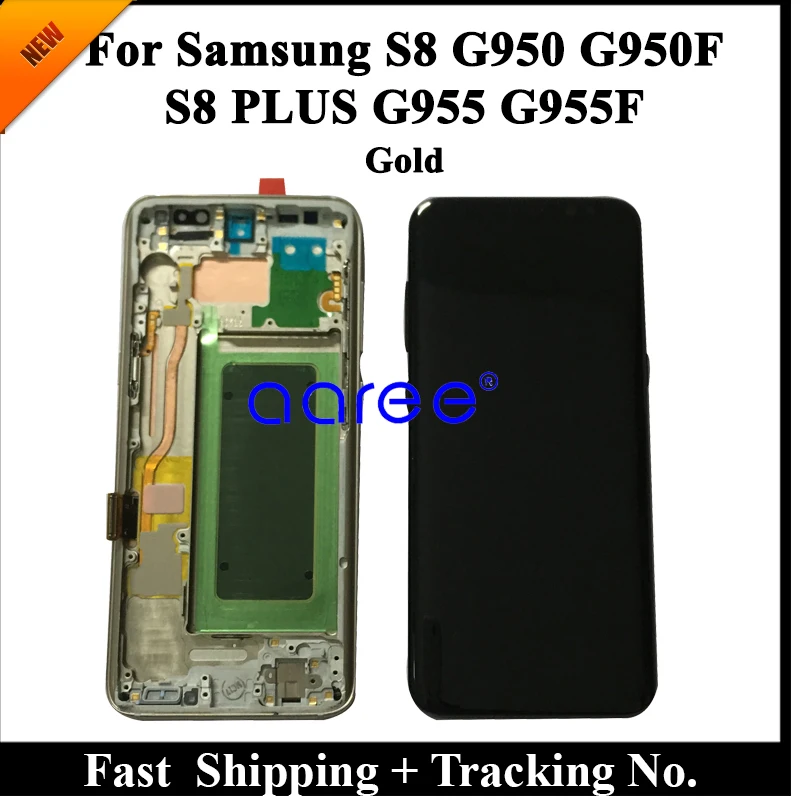 100% супер AMOLED ЖК дисплей для Samsung S8 G950 G950F сенсорный экран дигитайзер в сборе|screen