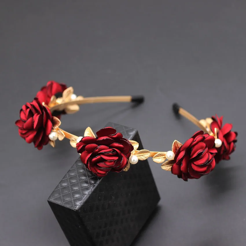 Модная темпераментная повязка на голову новинка простой ободок с красными