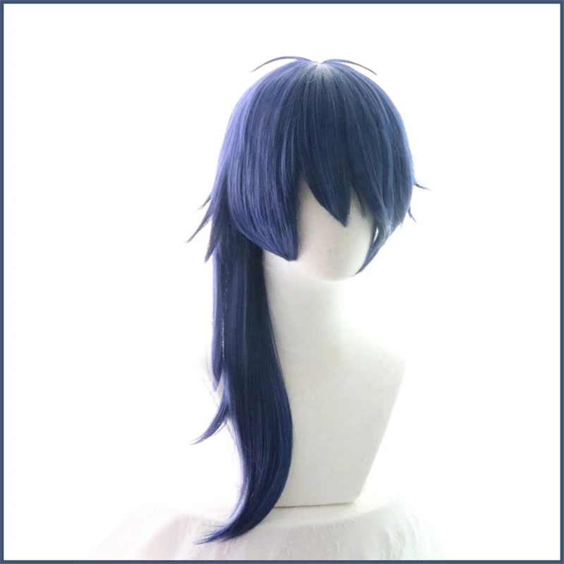 

Division Rap Battle Hypnosis MIC Dice Arisugawa Cosplay Wig 55cm Heat Resistant Synthetic Hair Anime Cos Wig Blue Party Wig
