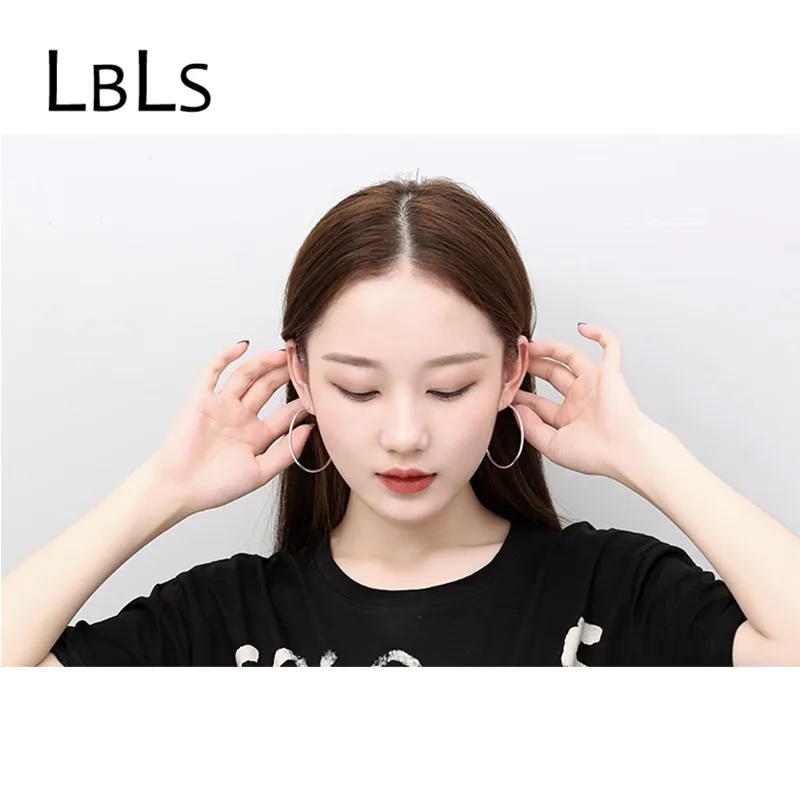 Женские серьги кольца из серебра 925 пробы 50 мм|big hoop earrings|fashion earringshoop earrings |