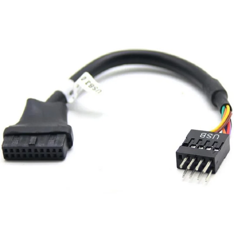 20Pin USB 3 0 мама к 9Pin 2 папа материнская плата кабель 5Gpbs скорость передачи компьютера