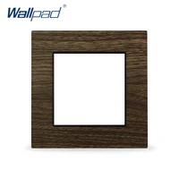 wallpad wood design metal aluminum material luxury frame hotel panel glass frame only