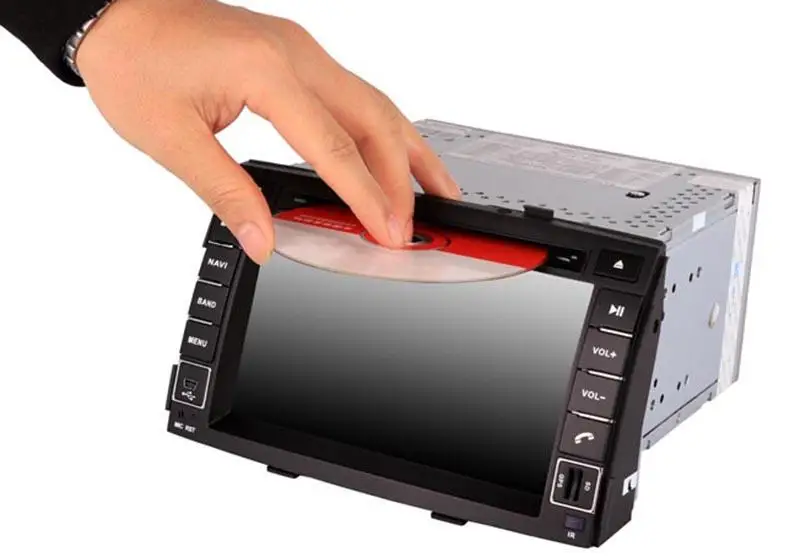7 дюймовый автомобильный DVD плеер с GPS (опционально) аудио радио стерео USB/SD AUX BT/TV