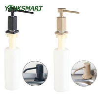 yanksmart 300ml deck mounted kitchen soap dispensers stainless steel pump chrome finished kitchen built in counter top dispense