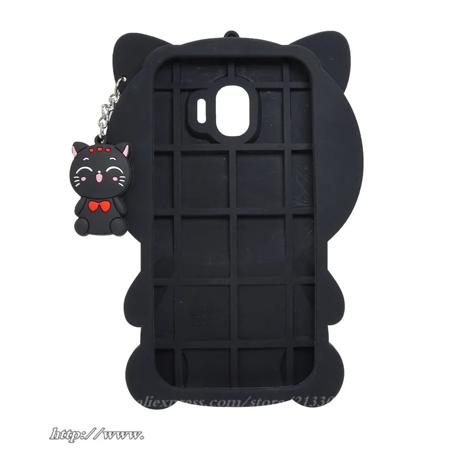 3D с изображением из мультфильма Lucky Cat и силикона откидной крышкой для samsung Galaxy J2 Pro