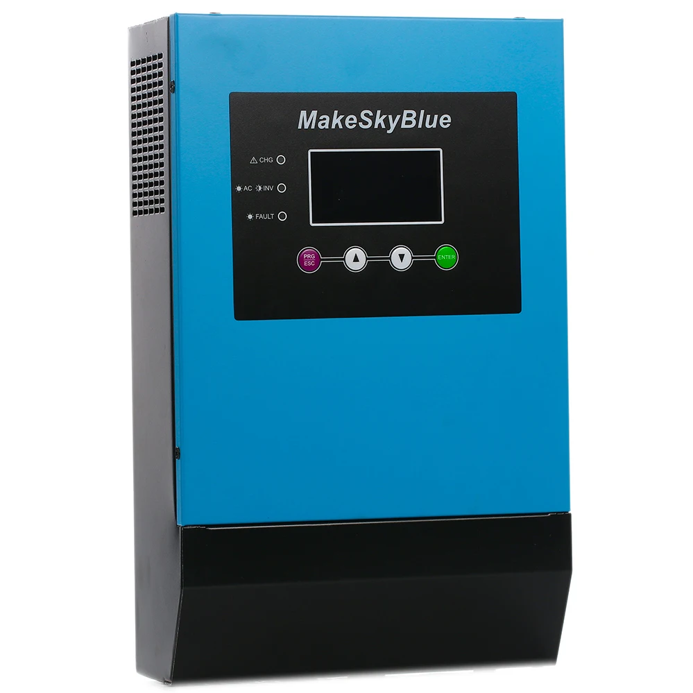 MakeSkyBlue 1 кВА 800 Вт MPPT Гибридный солнечный инвертор контроллер 24 В постоянного тока до 230 В переменного тока 30A MPPT зарядное устройство