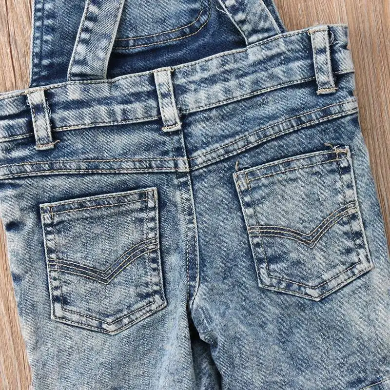Детский хлопковый комбинезон синий для мальчиков и девочек 2019|Полукомбинезоны| |