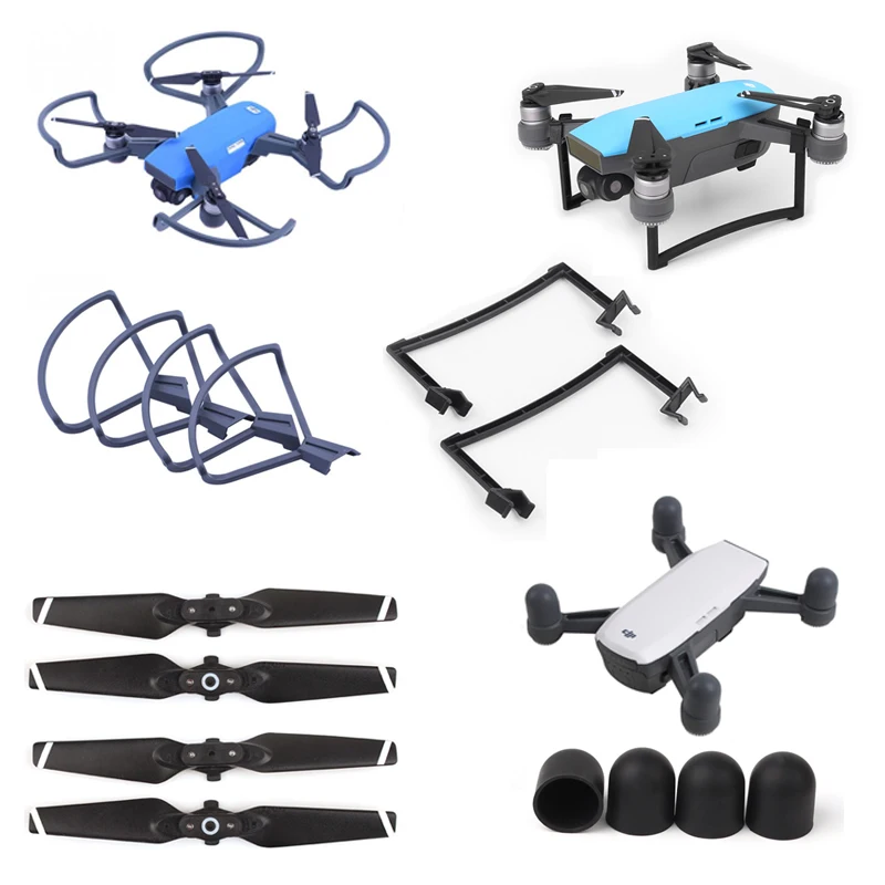 DJI Spark Дрон защита комбо 4730F пропеллер + расширенный шасси пропеллеры охранники