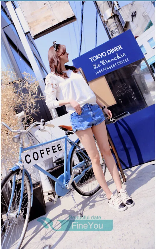 Женщина одежда о образным Nect цветок кружево полые длинный рукав пуловер базовые