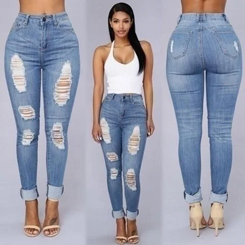 

Broken jeans in spring and summer