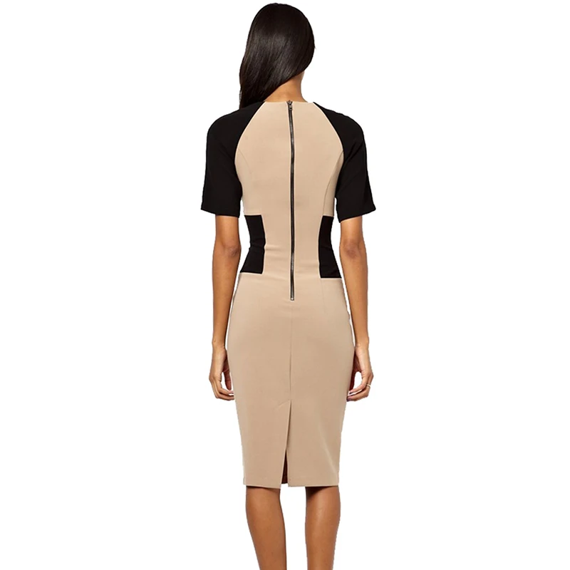 Новые Модные Элегантные Женские коктейльные платья до колена с v образным