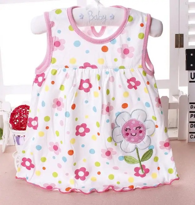 Top Quality Baby Dresses 2018 Princess 0-2years Girls Dress Cotton Clothing Summer Clothes Low Price | Детская одежда и обувь