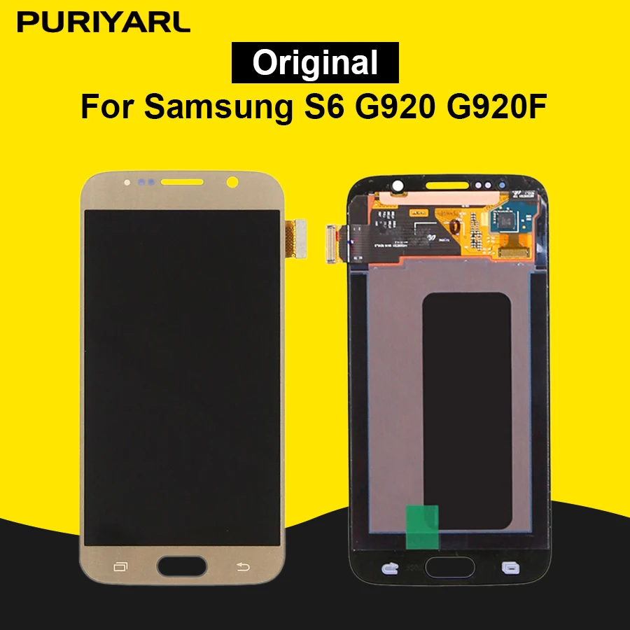 Оригинальный ЖК-дисплей Pantalla AAA для Samsung Galaxy S6 G920 G920F сменный сенсорный ЖК-экран
