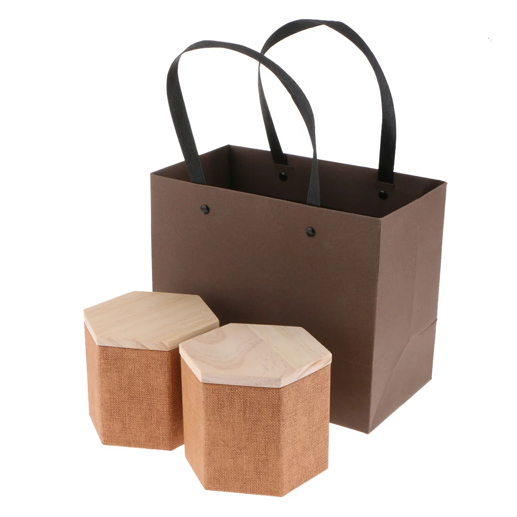 2 шт. деревянная кухонная коробка для хранения с бамбуковой крышкой ящики хлеба