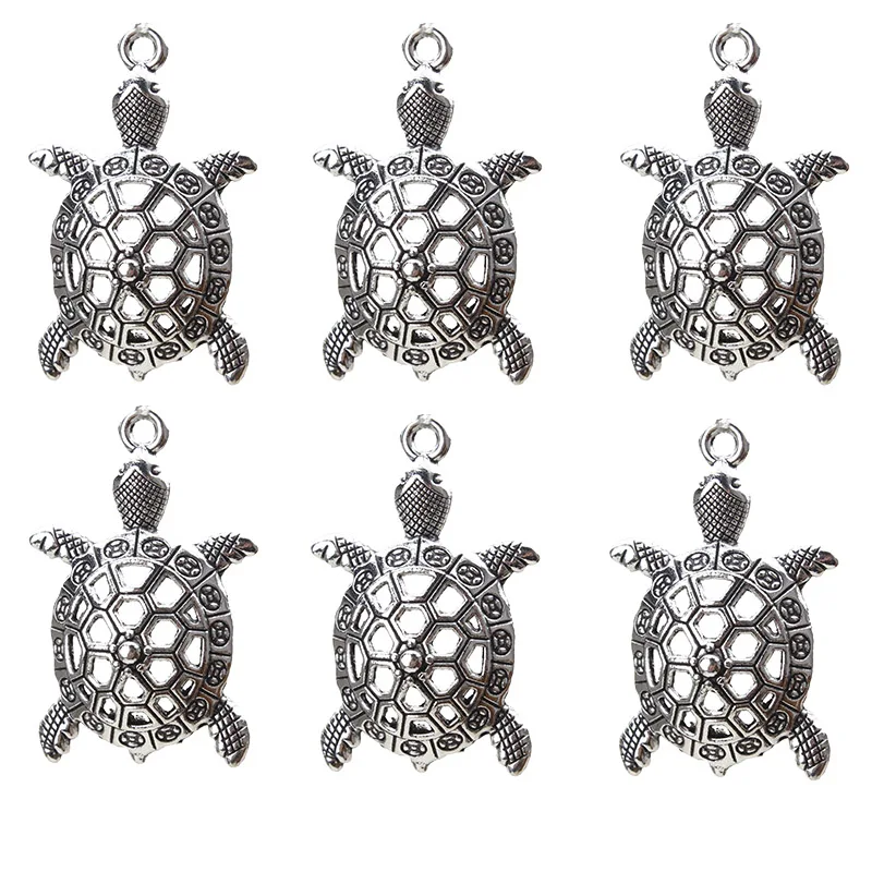 10 шт./лот Очаровательная черепаха для долголчности в форме животных ювелирные