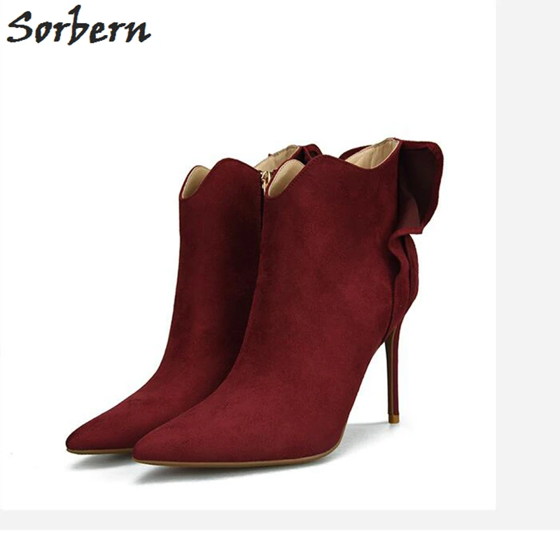 Sorbern/модные женские ботинки Botas Mujer с цветочным принтом см однотонные вечерние на