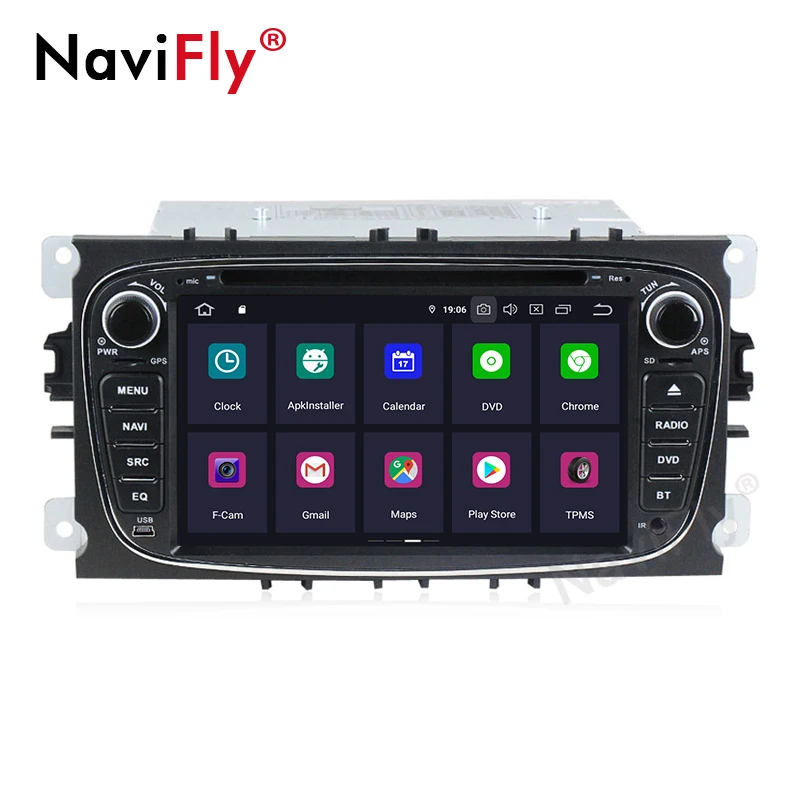 Бесплатная доставка! Android 9 0 IPS DSP автомобильный dvd плеер GPS навигация для FORD Focus S MAX